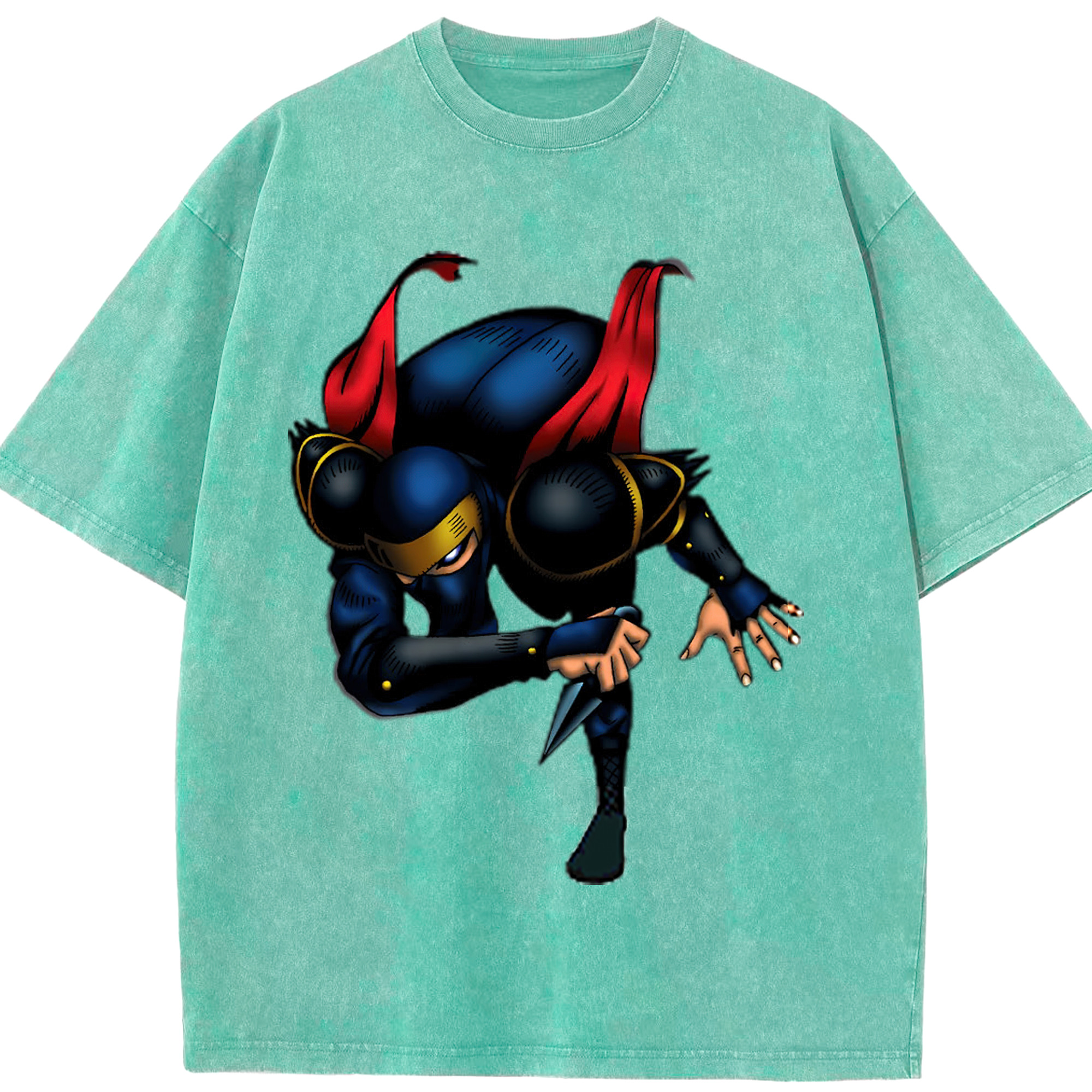 （画像用） 遊☆戯☆王 Yu-Gi-Oh! 綿100% ヴィンテージ風 半袖Tシャツ（フロントプリント）